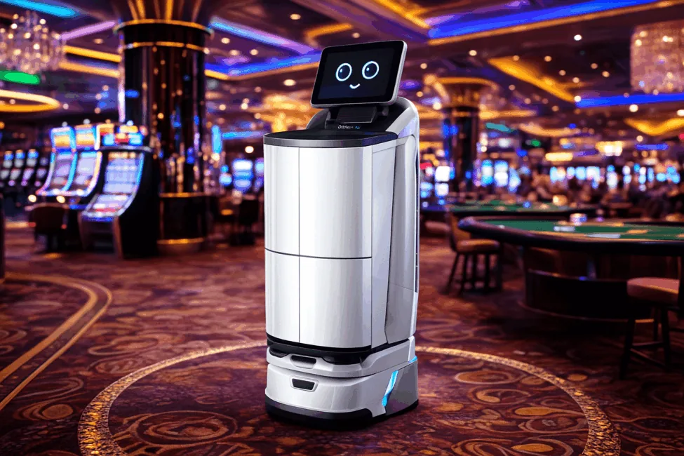Robots de Amerevo trabajando en casinos y espacios de lujo