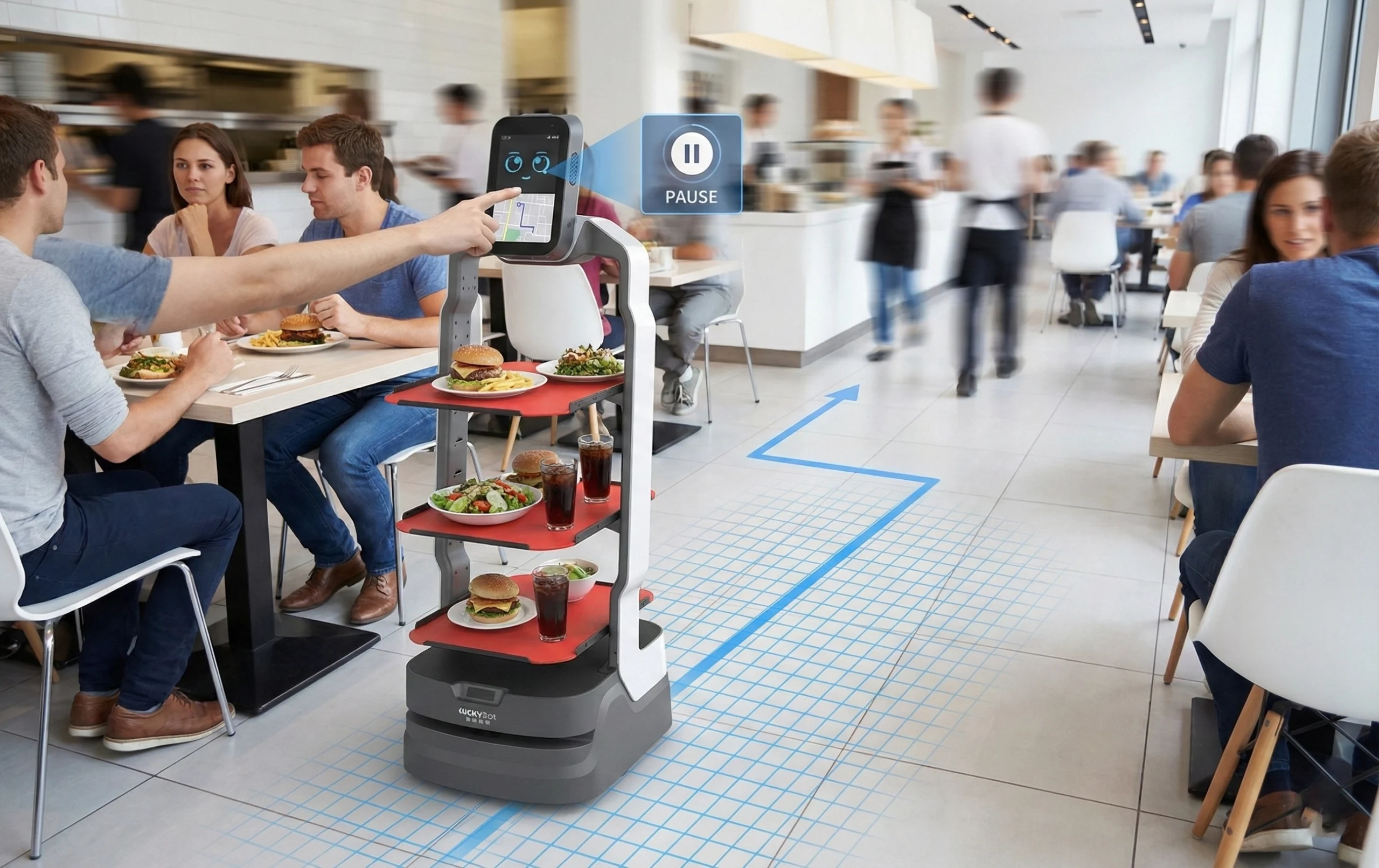 Robot Entregando Comida