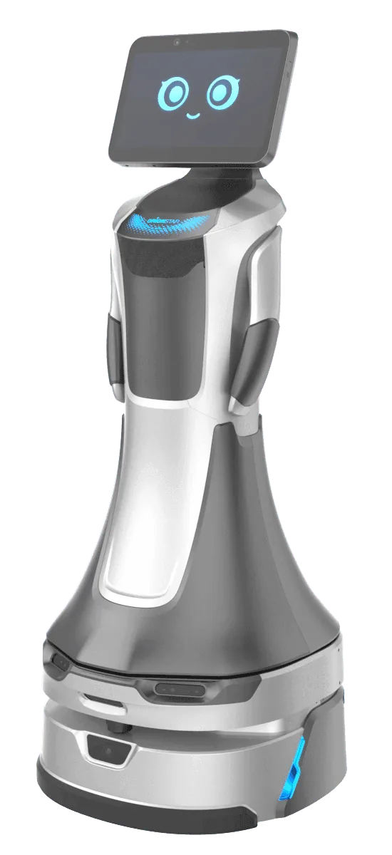 Robot recepcionista ChillBot NOVA en vista de 360 grados