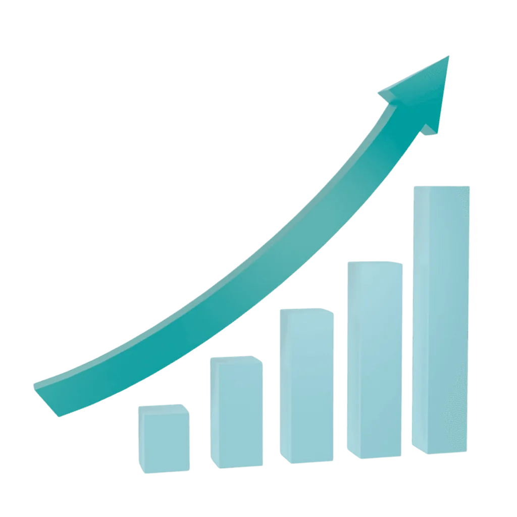 Gráfico de crecimiento del mercado de la robótica de servicio en España