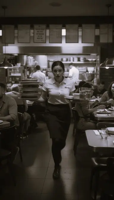 Equipo de un restaurante trabajando en la cocina