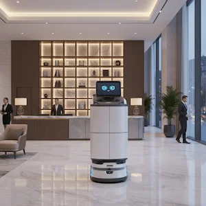 Robots de servicio en hoteles