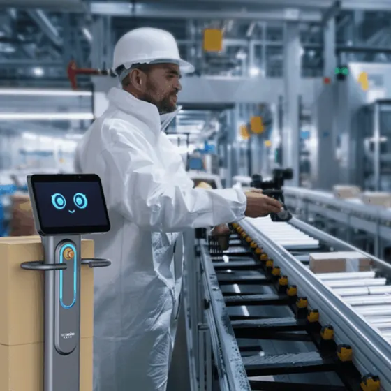 Robots para fábricas y logística industrial